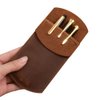 Odowalker 6PCS Leather Pocket Protector Durable Pencil Pouch Handmade Pen Holder for Shirt Pockets, Lab Coats, Office & Work Essentials