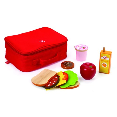 Hape Wooden Lunch Box| Kitchen Pretend Play Food Set and Accessories for Kids