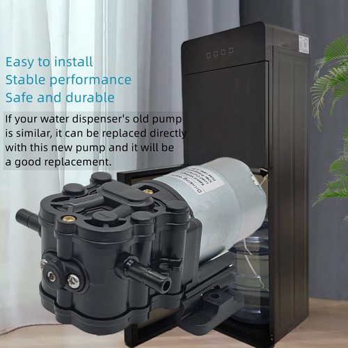 DC 12V Water Dispenser Water Pump 1.6LPM 35PSI Self-priming 1.3m, Suitable for Water Dispenser, Cooler, Drinking Water System Projects