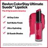 REVLON Lipstick, ColorStay Ultimate Suede Lipstick, High Impact Lip color with Moisturizing Creamy Formula, Infused with Vitamin E, 070 Preview, 0.09 Oz