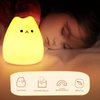 Litake LED Cat Night Light for Kids, Battery Powered Silicone Cute Cat Nursery Night Lights, Portable Night Light, Ideal Multicolor Christmas Gifts for Baby, Children, Toddlers, Teen Girls