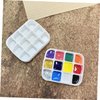 Beatifufu 2 Sets Palette Nail Polish Stand Tray Nail Polish Empty Nail Polish Tin Compartment Storage Containers Nail Polish Holder Gel Nail Polish Organizer Nail Polish Mini Iron Dispenser