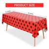 2 Pcs Ladybug Tablecloth Red Black Polka Dots Plastic Table Covers 87 x 51 Inches Ladybug Themed Party Decorations for Ladybug Theme Party Supplies