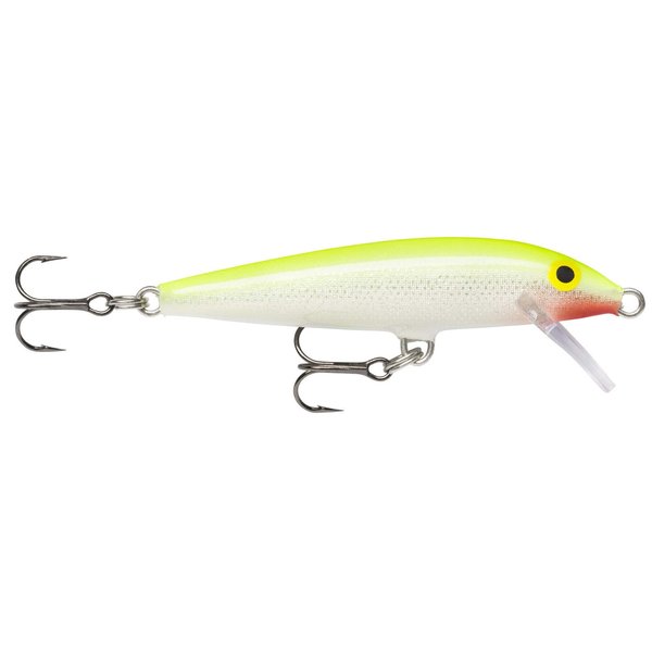 Rapala Original Floater 07 Fishing lure, 2.75-Inch, Silver Fluorescent Chartreuse