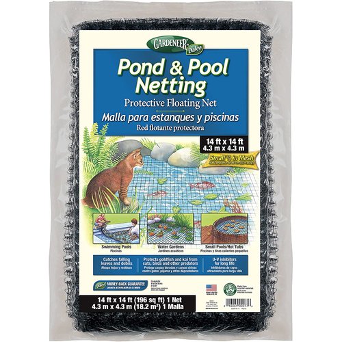 Dalen Pond & Pool Netting – Outdoor Water Garden Cover – Protective Mesh for Fish & Aquatic Life - 3/8" Mesh - (14' x 14')