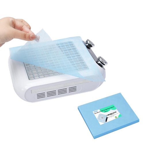 200PCS Nail Dust Collector Filter,No Spilling and Super Strong Disposable Nail Dust Filters for Most of Nail Dust Vacuum Machine, Nail Salon Nail Dust Extractor Accessory
