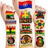 96 PCS African Theme Birthday Party Decorations Juneteenth Freedom Party Decorations African American Tattoos Afro Africa Stickers Black History Month Decor Gifts for Kids Adults