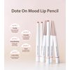 Heart Percent Dote On Mood Lip Pencil, Long-Lasting Creamy Lip Crayon Smooth Color Liner Retractable Lipstick Pencil 0.8g, #03. Oat Beige
