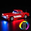 BrickBling LED Light Kit Compatible with Lego 10321 Chevrolet Corvette Toy Car, Remote Control Version Lighting Compatible with Lego Corvette- No Model Included