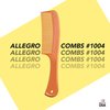 Allegro Comb 1004 Wide Tooth Detangling Hair Combs For Women, Stylists & Curly Hair Teasing Comb Mens Comb 1 Piece. (Tan)