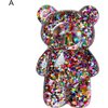 Sluswallow 1Pc Multicolor Mobile Phone Finger Holder, Mobile Phone Cartoon Foldable Epoxy Sequins 3D Cute Bear Shaped Phone Grip Tok Folding Bracket for Desktop Mobile Phone Cell Phones Accessories