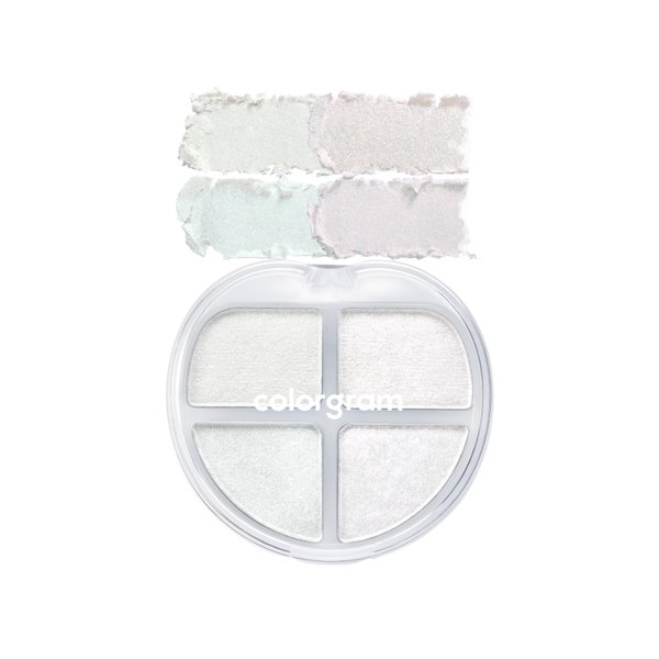 COLORGRAM TINTIN DORY EYESHADOW PALETTE 01 GLITTER DORY | 4 Color Compact Palette with Silky Smooth Texture & Strong Pigmentation | Travel-Friendly Collectible with Vibrant Shades