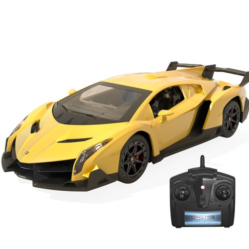 BABY HOME Officially Licensed RC Series, 1:24 Scale Electric Sport Racing Hobby Toy Car Lamborghini Model Vehicle for Boys Girls 3 4 5 6 7 8 9 Years Old Birthday Gifts