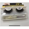 GENERIC Mink False 5D Eyelashes with Clear Glue, Lightweight, Soft & Silky Quality, Natural Look, Wispy Volume & Length, Easy Application, Black/yellow