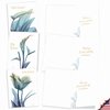 The Best Card Company - 10 Sympathy Thank You Cards (4 x 5.12 Inch) - Boxed Flower Condolence Gratitude - Blooming Expressions AM6221STG-B1x10