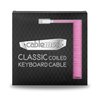 CableMod Classic Coiled Keyboard Cable (Strawberry Cream, USB A to USB Type C, 150cm)