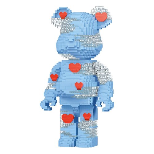 GOTIMON Blue Love Bricks Building Blocks Bear Set, 2630 Pieces, Gift for Adults and Kids