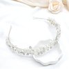 Oriamour Bridal Headband Crystal Tiara for Women Pearl Wedding Headpieces for Bride Hair Accessories for Prom Birthday Party