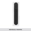 ForPro Professional Collection Mini Foam Board, Black, 100/180 Grit, Double-Sided Manicure Nail File, Individually-Wrapped, 3.5” L x .5” W, 50-Count