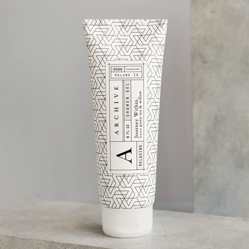 Archive Journey Within Shower Gel Natural Moisturizing Body Wash for Men & Women Lightly Scented 8 Fl oz