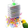 Bonka Bird Toys 1472 Pk2 Small Poker Shred Bird Toy Parrot cage Craft Cockatiel Parakeet Forage Shred Budgie Accessories Assorted chew Supplies