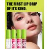 LYSdefeu 4 Colors Lip Oil Lip Glaze,Hydrating Tinted Plumping Lip Gloss,Clear Pink Shiny Glow Reviver Lip Care Oil,Longlasting Non-sticky Transparent Lip Oil,Christmas Makeup Gift Kit for Women-SetA