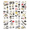 Preschool Graduation Decorations, 12 Sheets Graduation Temporary Tattoo Stickers, Graduation Gifts for High School College Students, Graduation Party Decorations 2022, Congrats Grad, Gold and Black