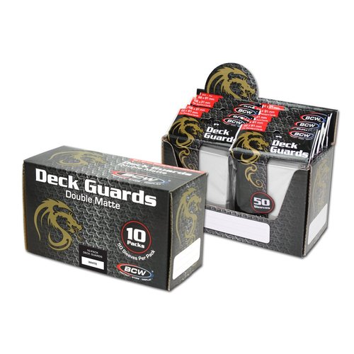 1500 White Double Matte Deck Guard Card Sleeves - Ultra Protectors - MTG - Dragon Ball Z - Lord of The Rings