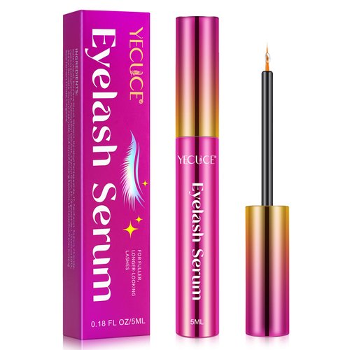 Eyelash Serum for Eyelash Growth, Lash Serum for Eyelash Growth Thickness, Stronger, Healthier Lashes & Brows, Easy To Use & Absorb, Safe for Sensitive Eyes, 0.18 Fl. Oz.