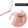 Pretty memory Lash Mirror, 270 Degree Free Rotation Lash Extension Supplies, Lightweight Makeup Mirror for Eyelash Extensions Supplies (Pink)