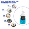 4 Packs Gallon Pump Dispenser, Leak Proof Dispenser for Hand Soap, Laundry Detergent, Sanitizer, Shampoo - 128 OZ Capacity - 38/400 Plastic Gallon Pump Dispenser for Household & Commercial