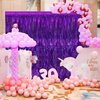 Purple Metallic Tinsel Foil Fringe Curtains, 2 Pack 3.3x8.3 Feet Party Streamer for Birthday Party Decorations, Halloween Decor, Foil Curtain Backdrop for Bachelorette Party