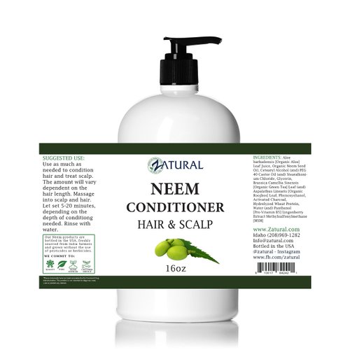 Neem Scalp Conditioner (16 Ounce), Pure Organic Neem, 3 Sizes, Best Prices