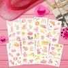 Konsait 86 Pcs+ Cowgirl Temporary Tattoos, Gold Foil Fake Tattoos for Kids Cowgirl Party Favors Cowgirl Accessories Rodeo Western Favor for Women Girls