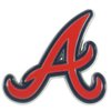 FANMATS 26501 Atlanta Braves 3D Color Metal Emblem, Diecut Team Logo Auto Emblem
