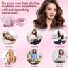 welltop Heatless Hair Curler, 3 Sets/6 PCS Heatless Curling Set with Hair Caps, Soft No Heat Curling Rod Headband, Hair Rollers for Heatless Curls for Women, Hair Curlers to Sleep in Overnight