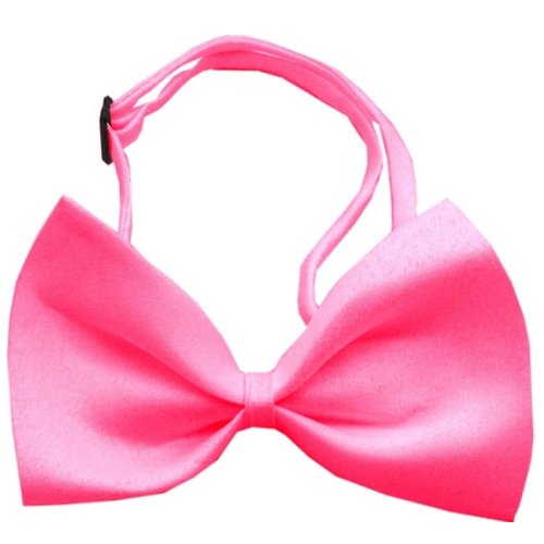 Mirage Pet Products 48-25 HPK Plain Bow Tie, Hot Pink, Small