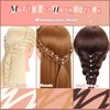 Mannequin Head with Hair 80% Real Human Hair 26-28'' Cosmetology Mannequin Head for Styling Practice on Braiding Manikin Head with Clamp Stand and Tools (Light Blond)