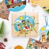 Religious Sunday School Crafts for Kids 36Set Bulk Christian Bible Stories DIY Paper Craft Sticker Hanging Ornament Craft Kit for Classroom VBS Activities Sunday School Church Carnivals Exchange Gifts