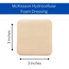 McKesson Hydrocellular Foam Dressing, Sterile, Silicone Adhesive Without Border, 3 in x 3 in, 10 Count, 1 Pack