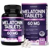 Melatonin 60mg Tablets for Adults (240 Count) - Fast Dissolve Tablets with 60mg of Melatonin Per Tablet - Gluten-Free, Non-GMO, 100% Vegetarian, & Great Tasting - Mixed Berry Flavor - 240 Tablets