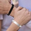 VNOX 2 Pcs Couple Friendship Bracelet for Him and Her Matching Relationship Promise Distance Yinyang Handmade Braided Rope Bracelets Set for Couples