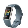 Fitbit Charge 5 Advanced Fitness Tracker with GPS, Heart Rate, Sleep & Health Tracker - Power Bundle with Adapter (Blue Stainless Steel)