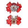 5 Pcs Christmas Sequins Alligator Clips Girls Hair Clips Bows Barrettes Hair Accessories,Include Santa,Christmas Tree and Cap, Elk Styles