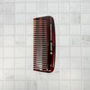 Speert #14 Handmade Wide Tooth Comb Tortoise Havana Acetate Thick Coarse Curly Detangling Parting Grooming Teasing Hair Styling Hairdresser Barber Hairdressing Wet Dry Pocket Travel Women Men Kids