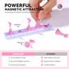 Saviland Nail Stand for Press ons: 15pcs Strong Magnetic Aurora Nail Holder For Painting Nails With Nail Stand 40 Pcs Reusable Sticky Putty For Nails Practice Acrylic Nail Tools Home Beginner Supplies