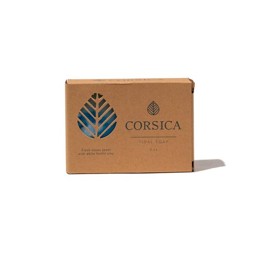 Corsica Body and Face Bath Soap Bar Suitable for All Skin Types, Tidal