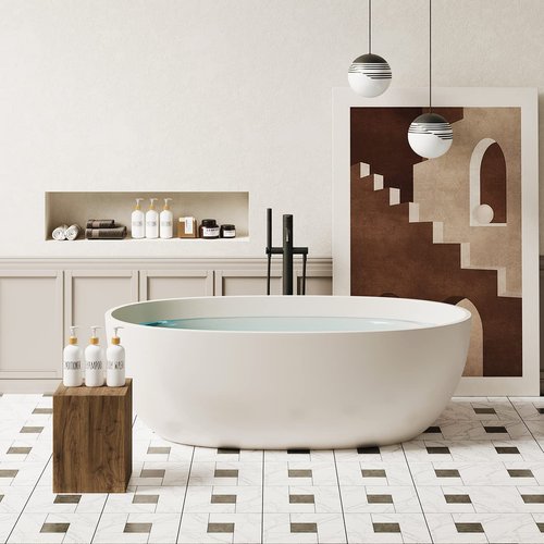 Shampoo and Conditioner Dispenser Set - Easy to Read Labels - Pump Bottle Dispenser for Shampoo, Conditioner, Body Wash - Glass Refillable Containers for Shower