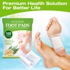 AOSORW Natural Herbal Foot Pads - 100 Pack Ginger Oil & Bamboo Charcoal Premium Foot Care Patches - Relieves Stress and Fatigue - Improves Sleep and Supports Body Cleansing