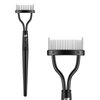 Eyelash Comb Eyebrow Brush DUcare Eyelash Separator Mascara Applicator Eyelash Definer with Comb Cover Arc Designed Cosmetic Brushes Tool Black
